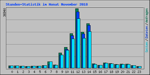 Stunden-Statistik im Monat November 2018