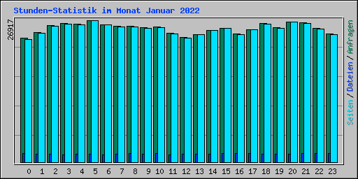 Stunden-Statistik im Monat Januar 2022